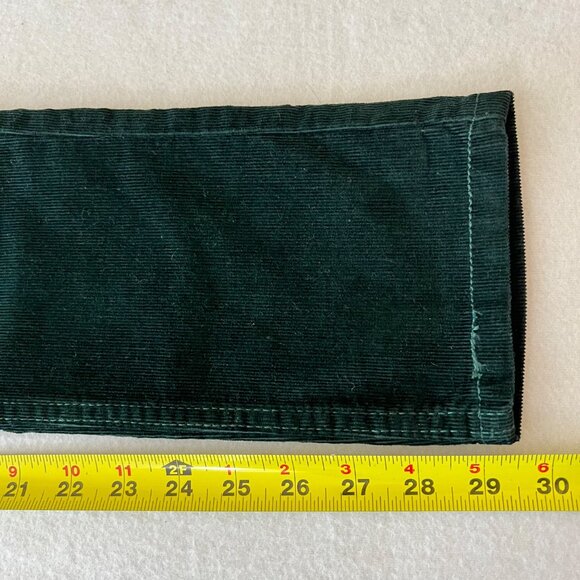Levi's 524 Women's Stretch Too Superlow Skinny Green Corduroy Pants Size 26x30 - Picture 10 of 10